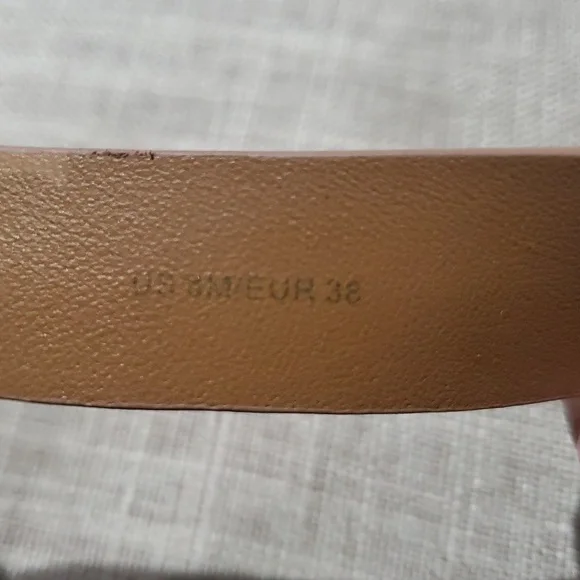 VINCE LEATHER STRAP TAN BUCKLE SANDALS SIZE 8 MORRIS - Picture 12 of 12